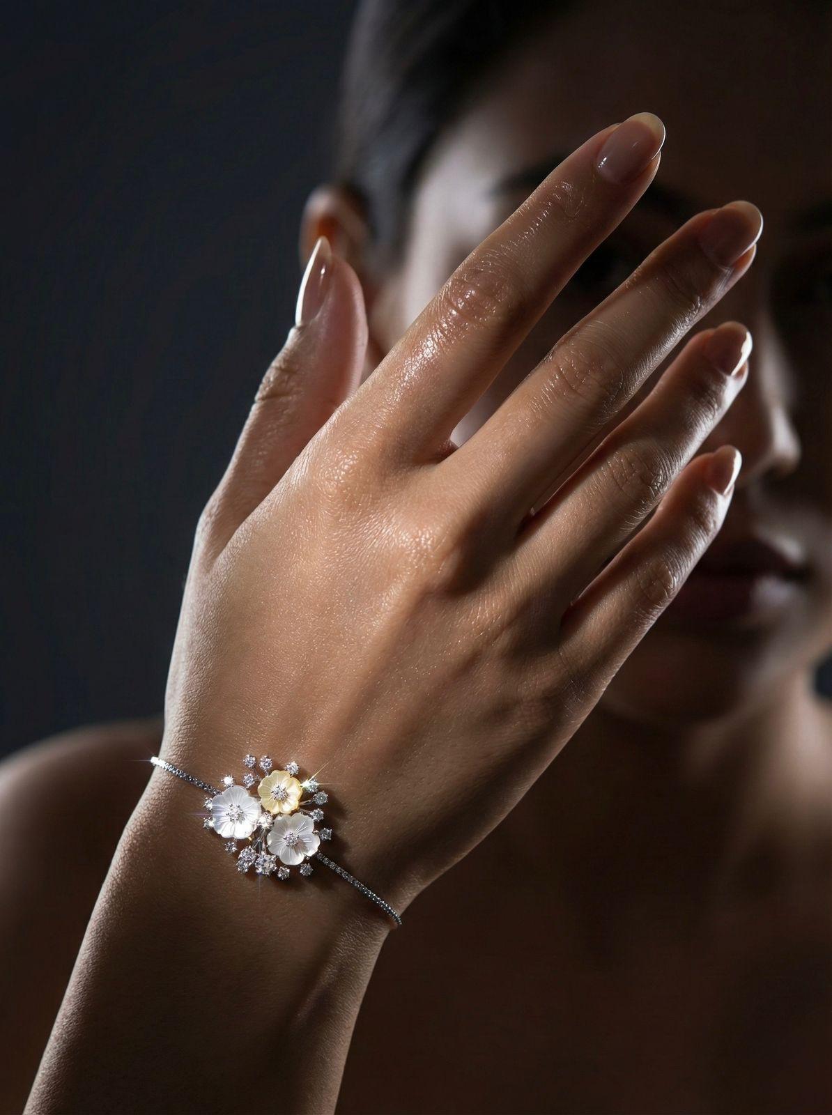 Floral Cluster Bracelet