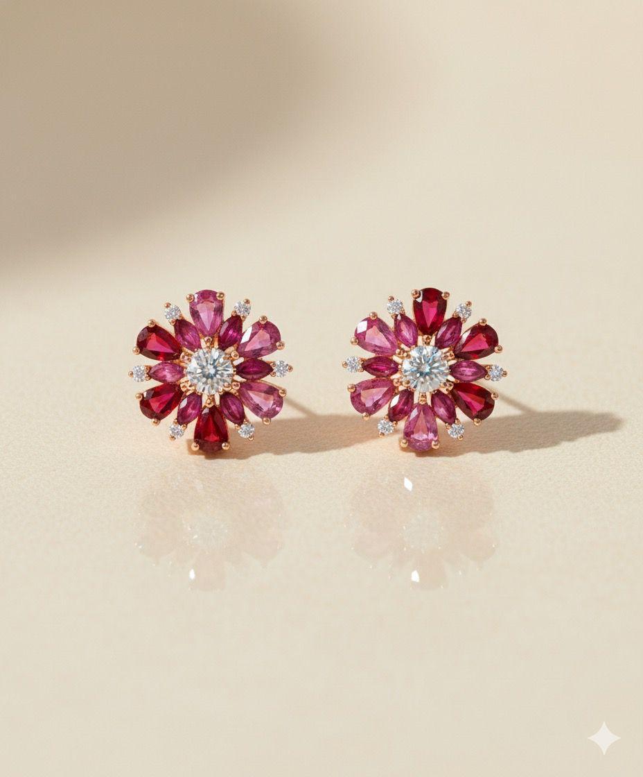 Ruby Bloom Studs