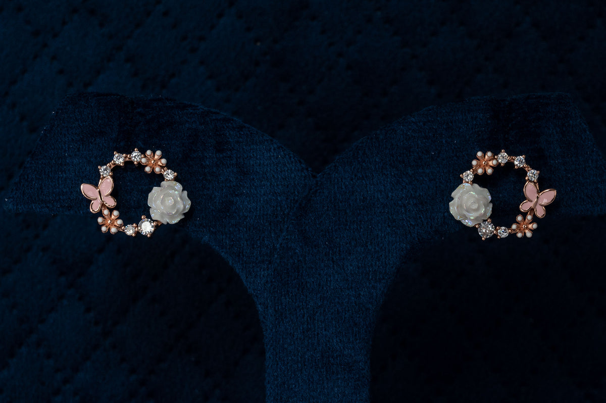 Roopsi Rosé Bloom Studs