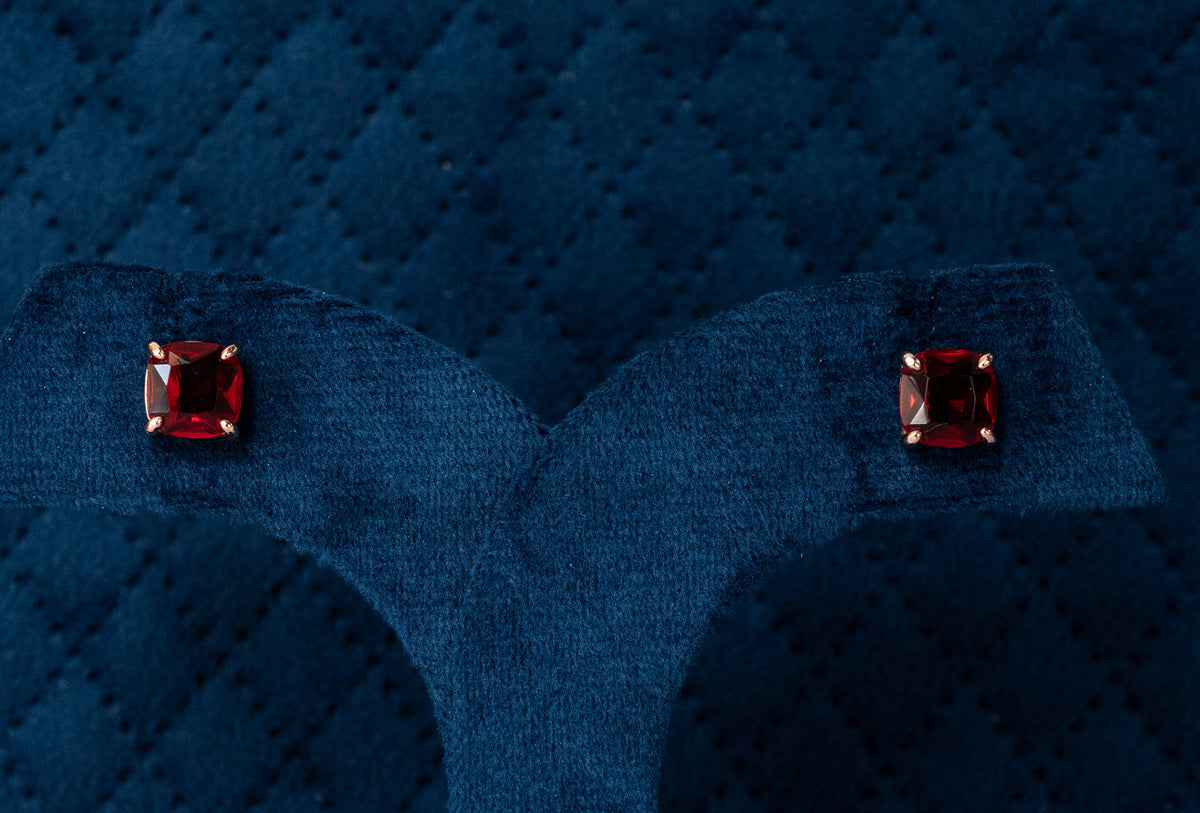 Roopsi Crimson Royale Studs