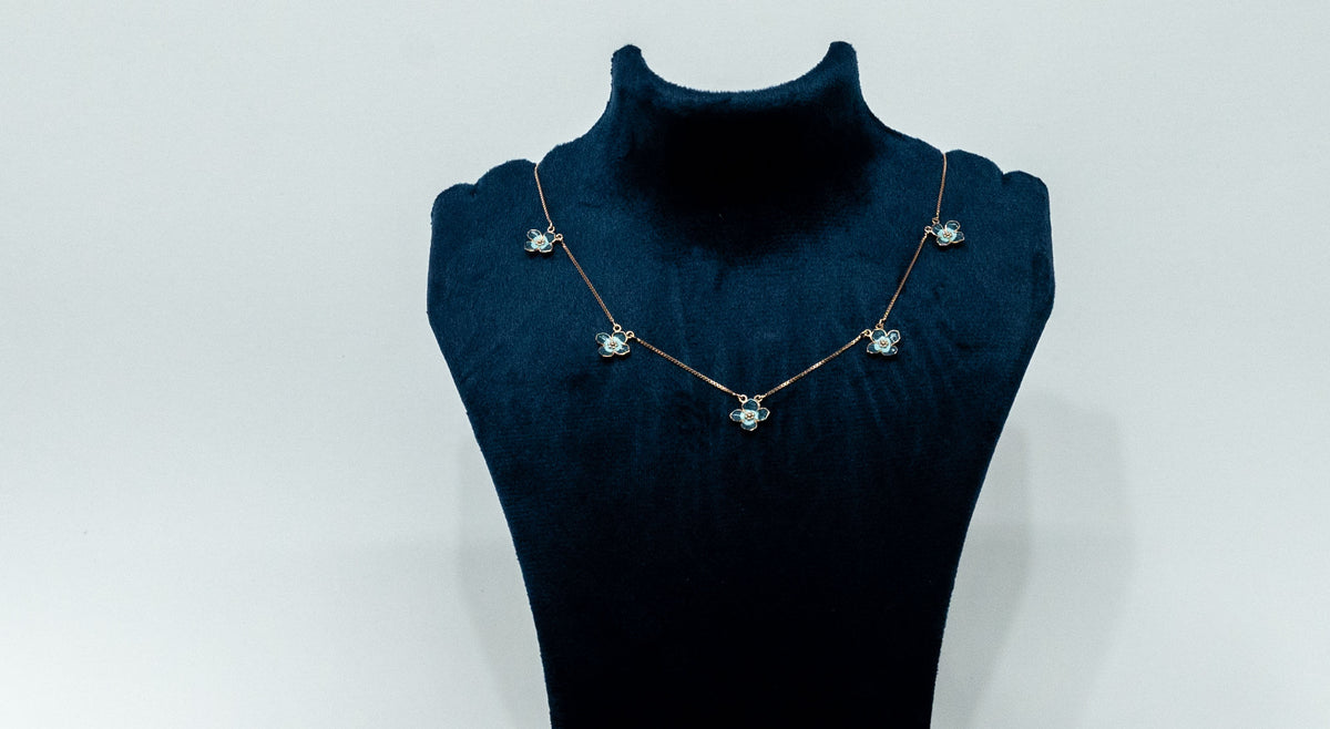Roopsi Azure Bloom Necklace