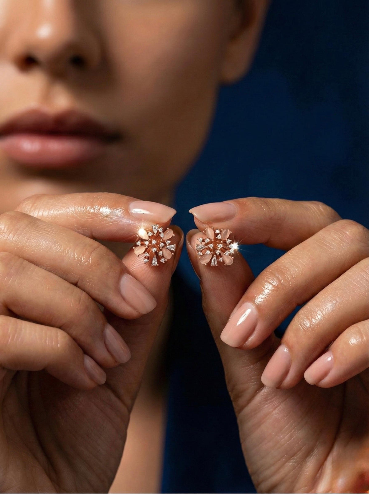 Blush Bloom Studs