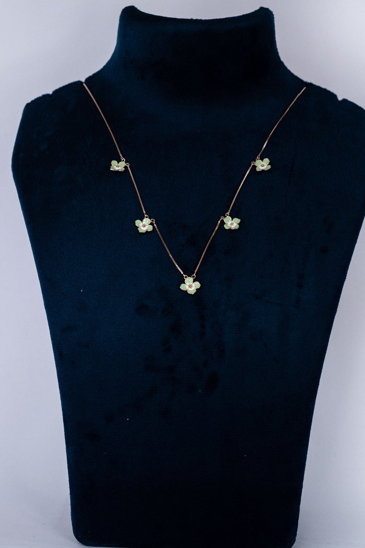 Roopsi Mint Fleur Necklace