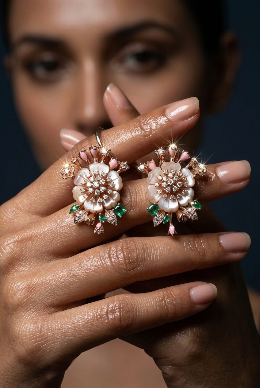Rosé Jardin Studs