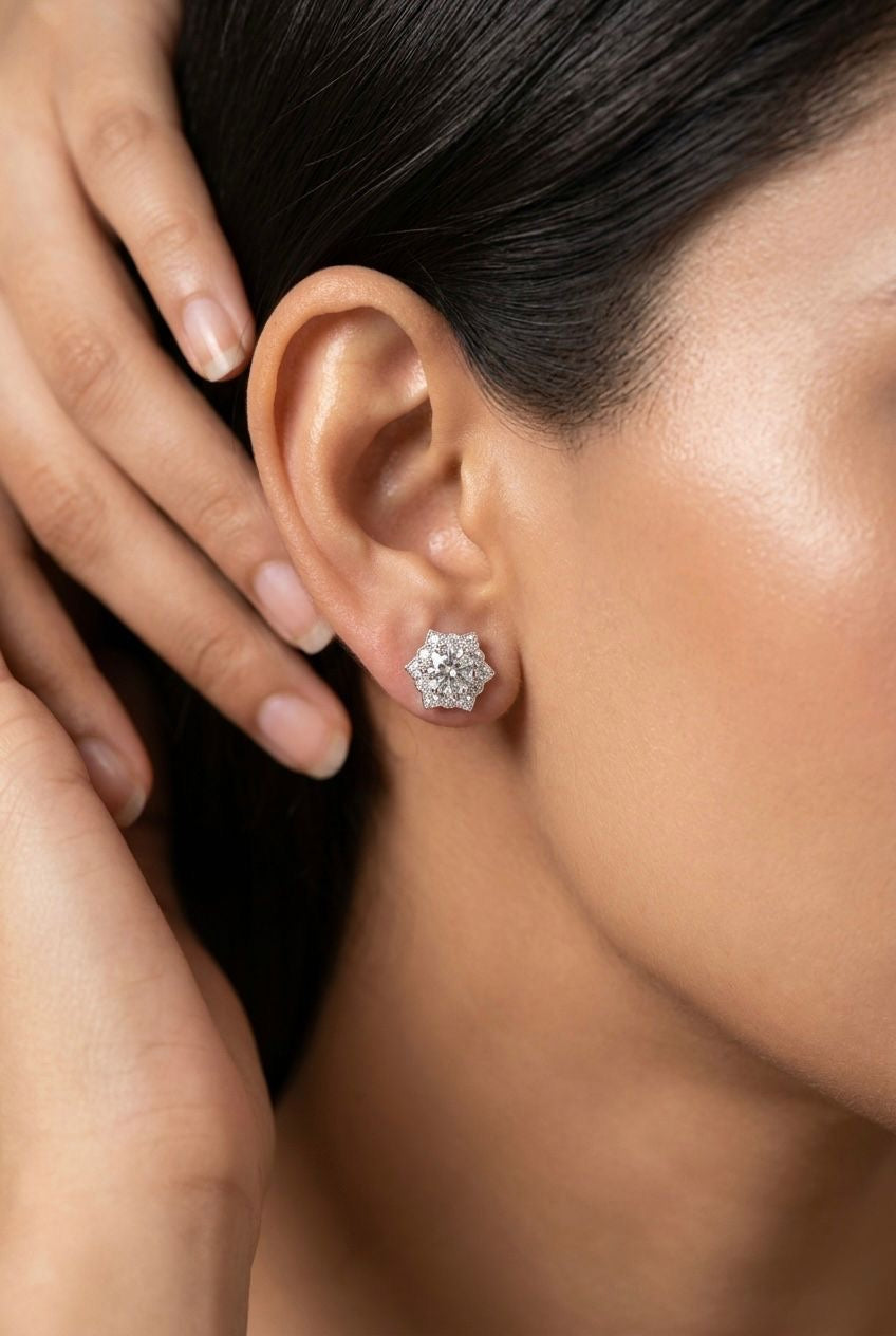 Roopsi Celeste Solitaire Studs