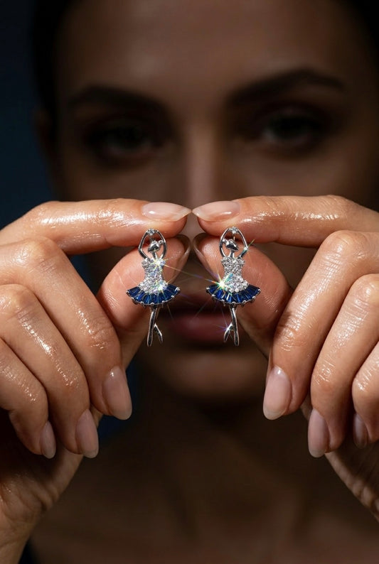 Étoile Blue Ballerina Earrings