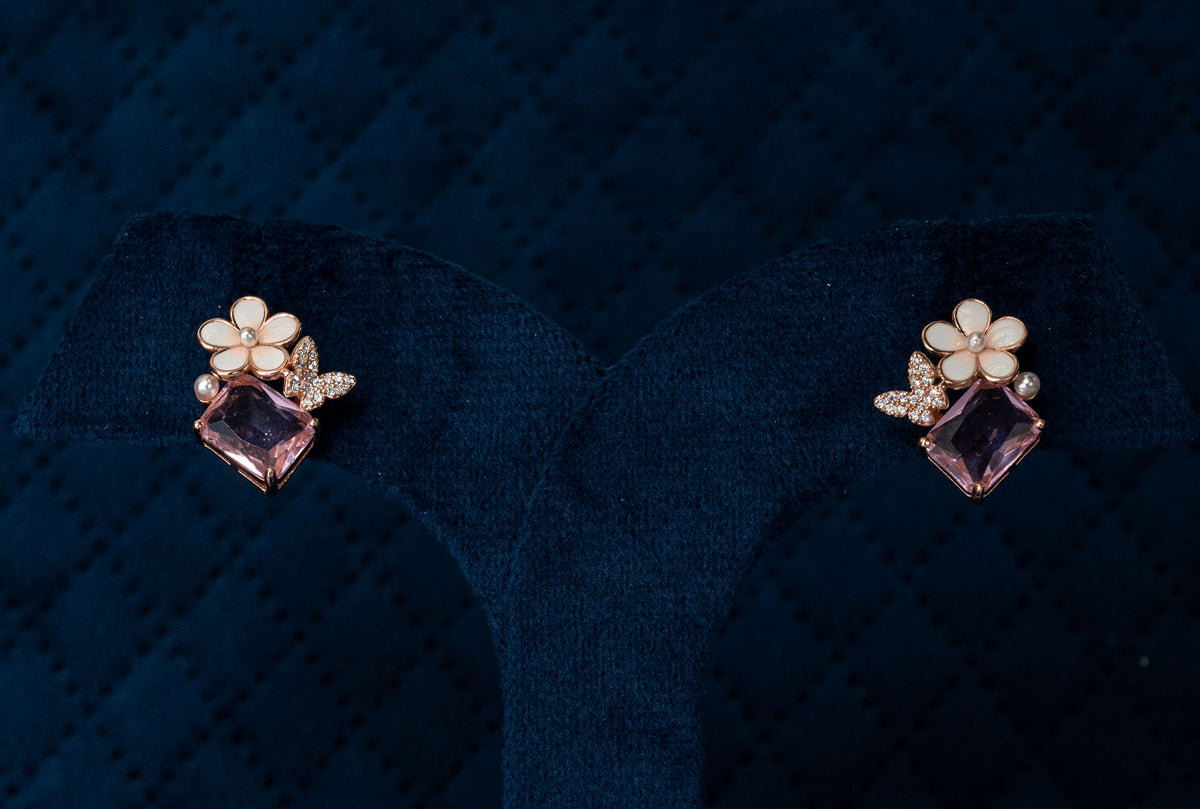 Roopsi Lilac Bloom Studs