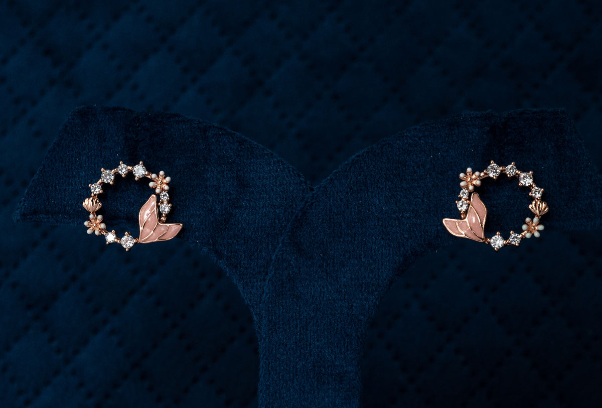 Roopsi Blush Wreath Studs