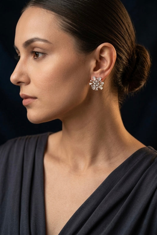 Roopsi Moonlit Bloom Studs