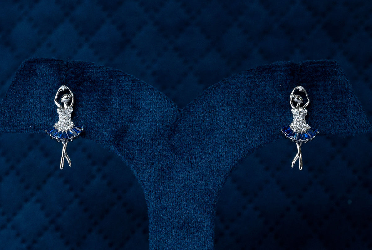 Étoile Blue Ballerina Earrings