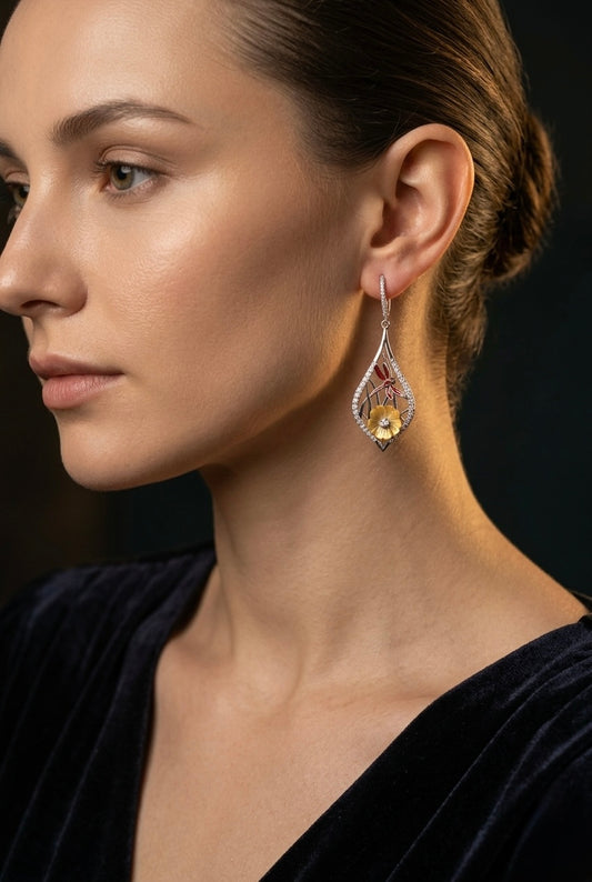 Roopsi Dragonfly Bloom Earrings