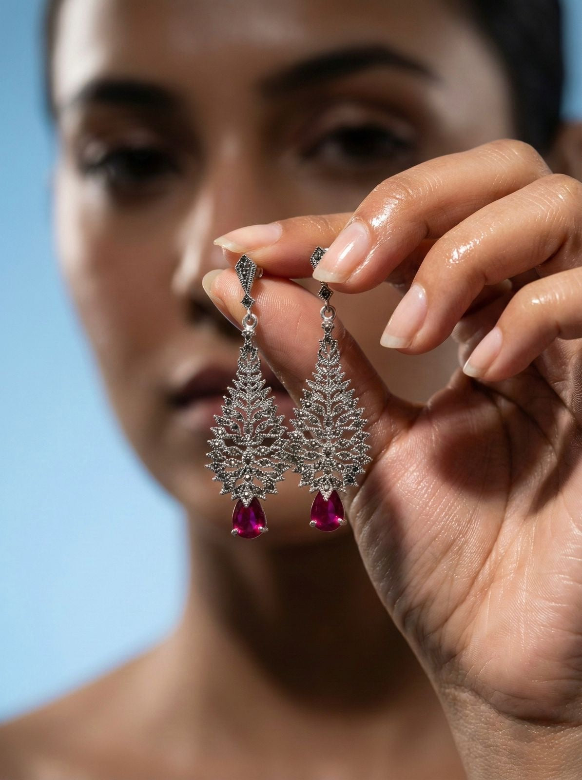 Ruby Fern Earrings