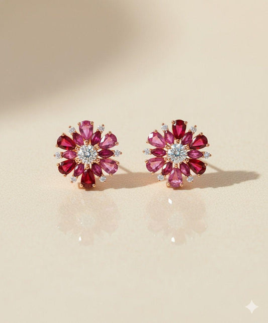 Ruby Bloom Studs