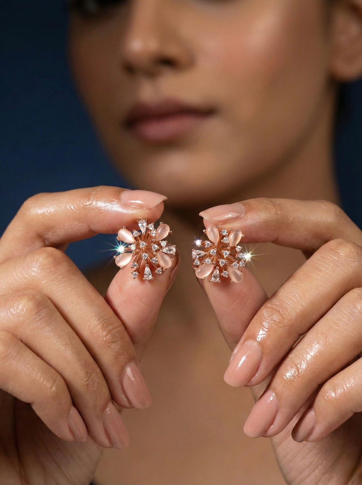 Blush Bloom Studs