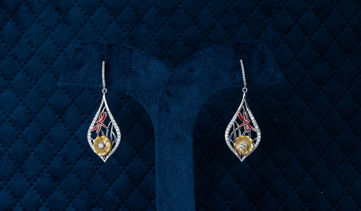 Roopsi Dragonfly Bloom Earrings