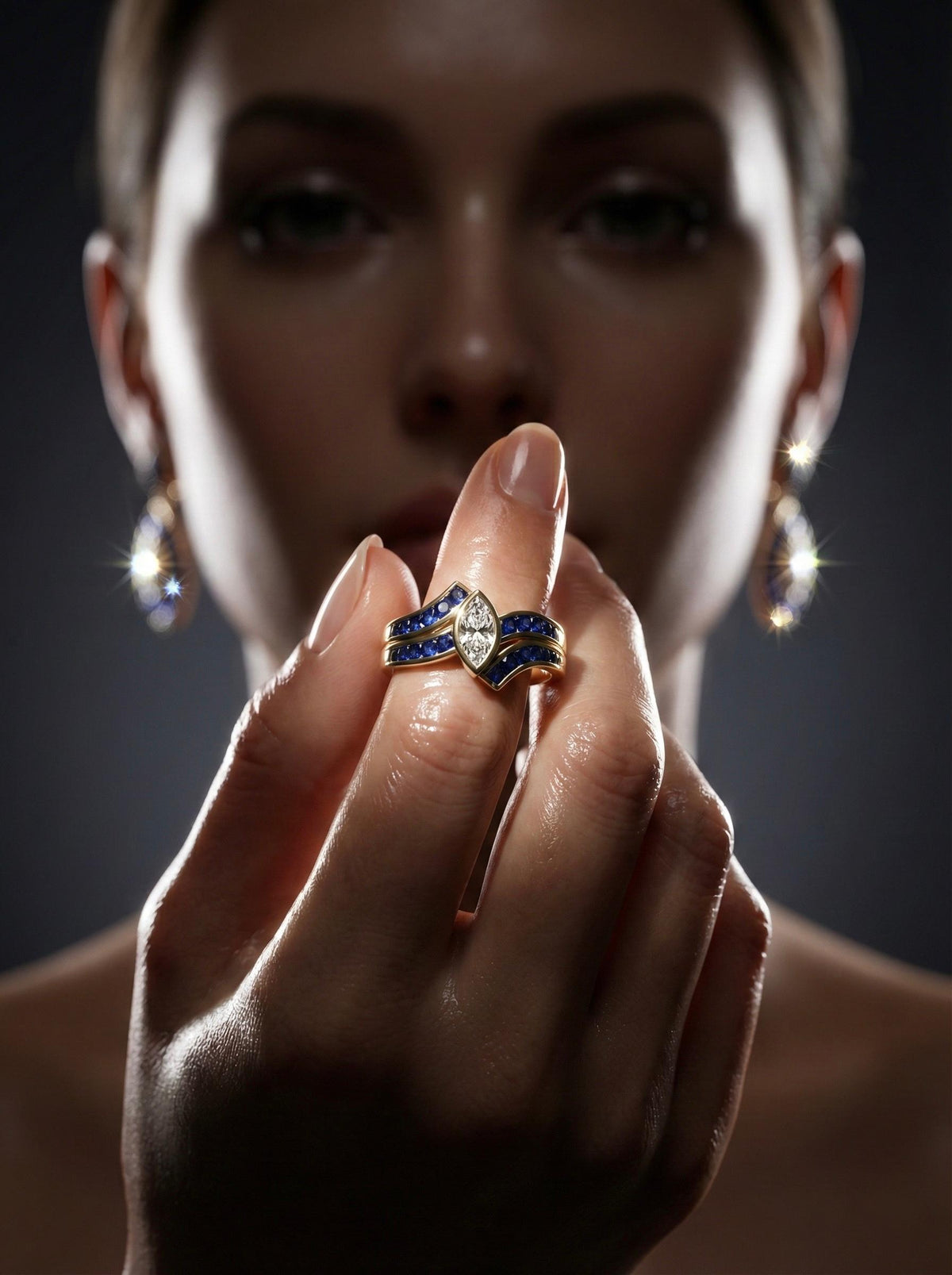 Sapphire Marquise Ring