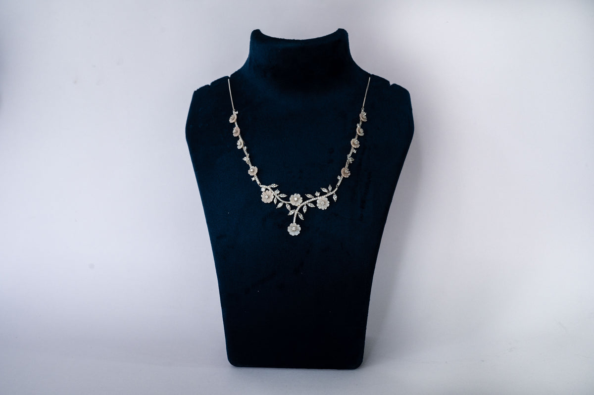 Roopsi Ivory Blossom Necklace