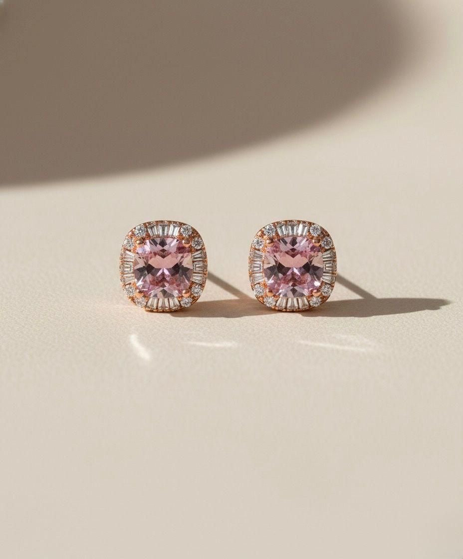 Celeste Minimal 925 Sterling Silver Stud Earrings