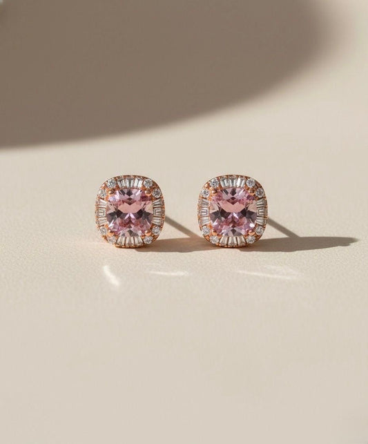 Celeste Minimal 925 Sterling Silver Stud Earrings